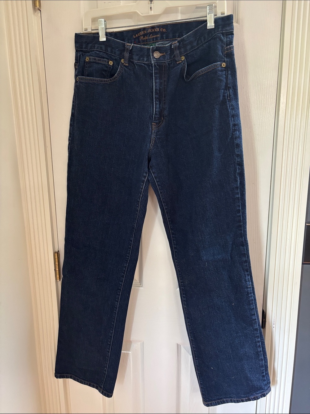 Ralph Lauren Women's Straight-Leg Dark Blue Jeans